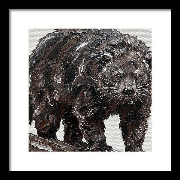 Binturong In Palette Knife Style