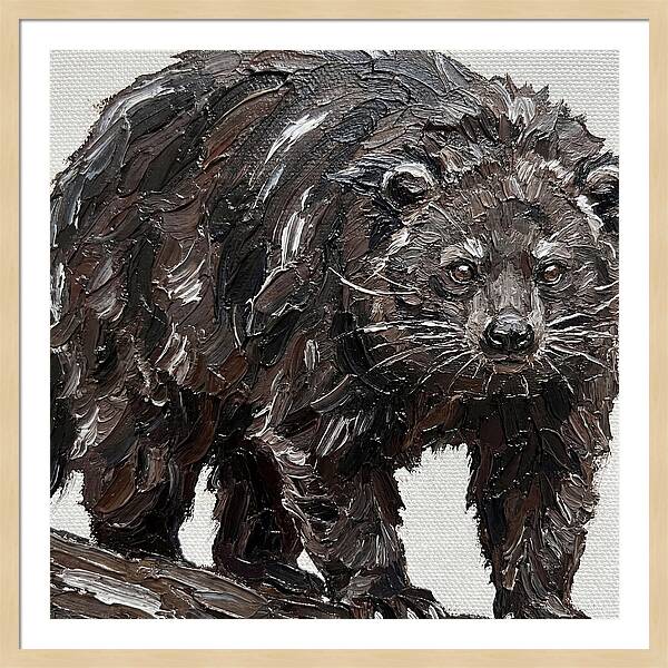 Binturong In Palette Knife Style