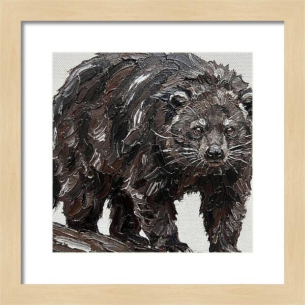 Binturong In Palette Knife Style