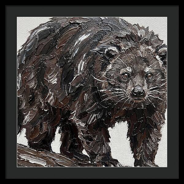 Binturong In Palette Knife Style