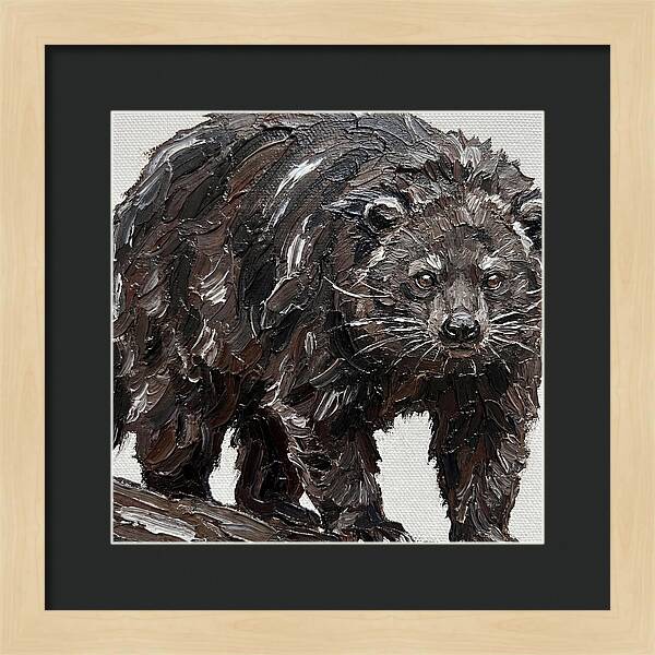 Binturong In Palette Knife Style