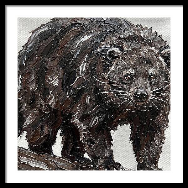 Binturong In Palette Knife Style