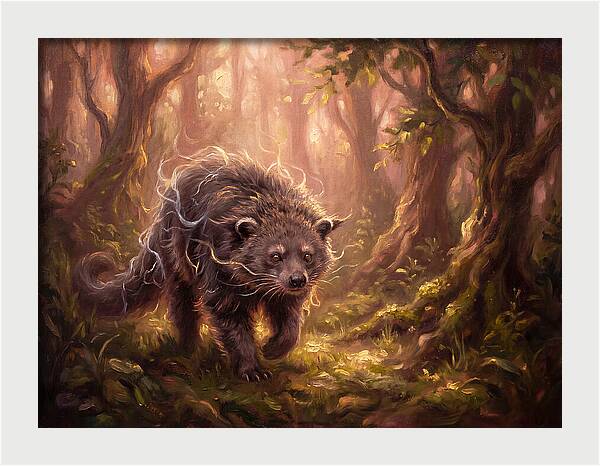 Binturong In The Forest