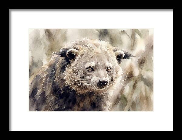 Binturong In Watercolor