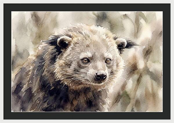 Binturong In Watercolor