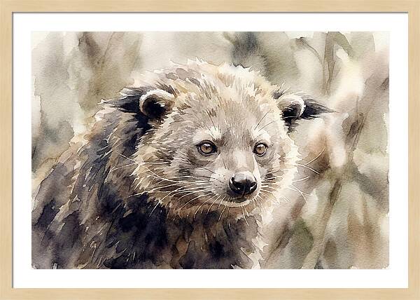 Binturong In Watercolor