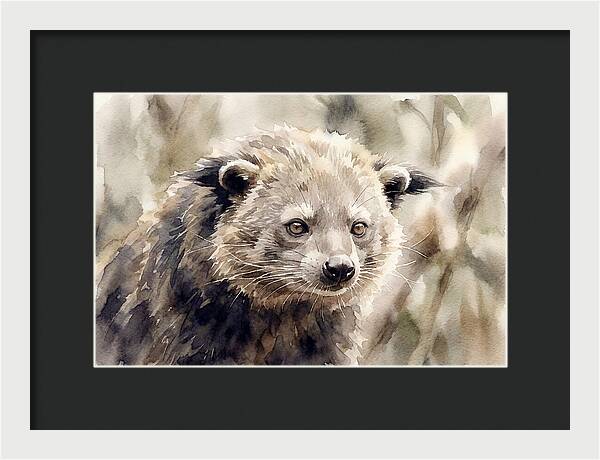 Binturong In Watercolor
