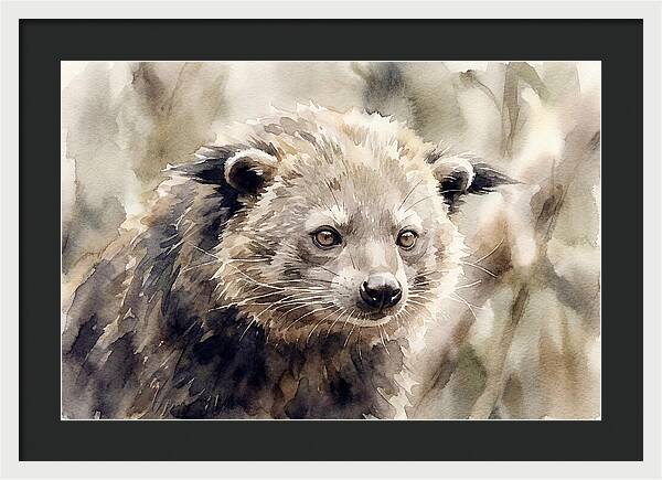 Binturong In Watercolor