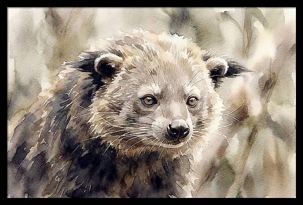 Binturong In Watercolor