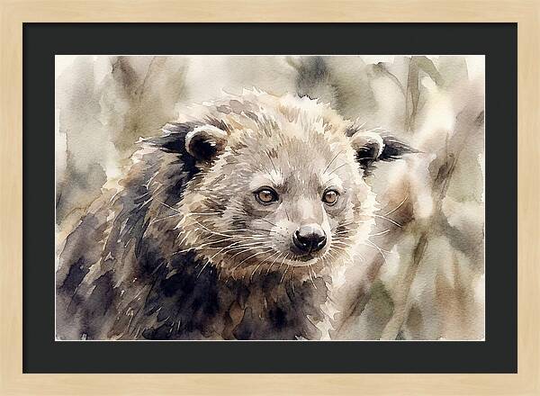 Binturong In Watercolor