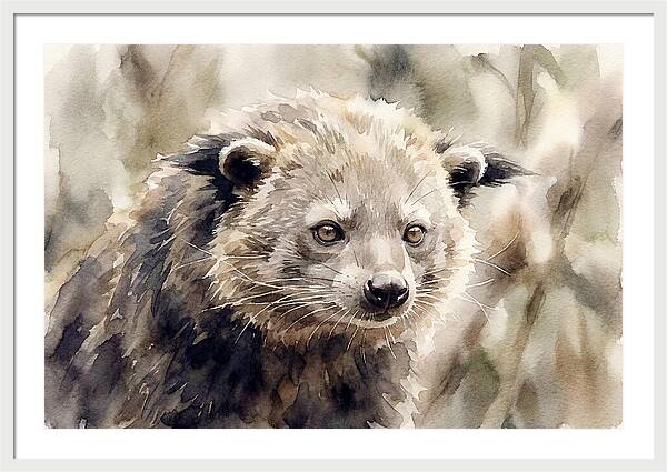 Binturong In Watercolor
