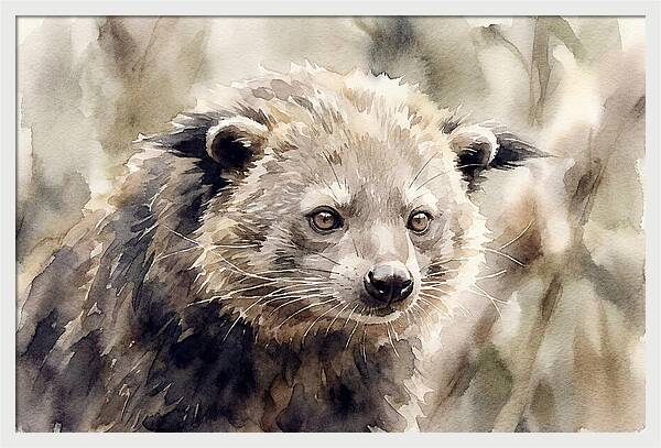 Binturong In Watercolor