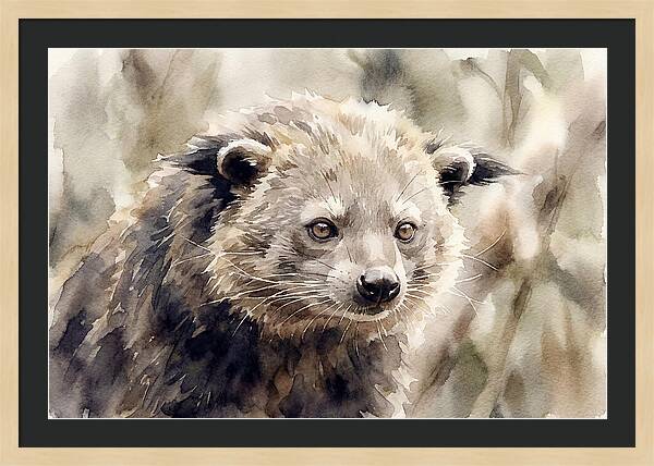 Binturong In Watercolor