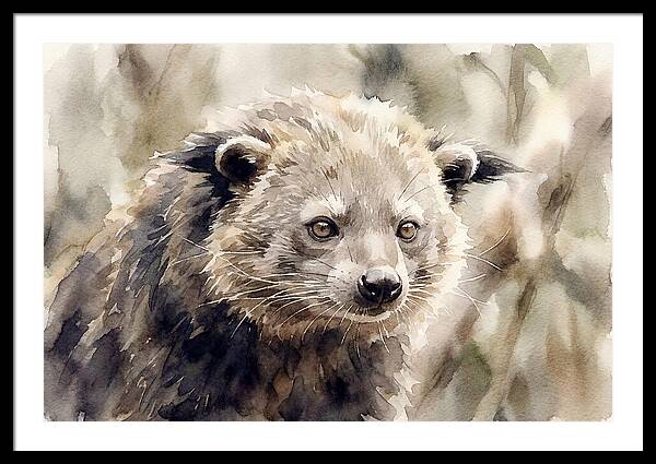 Binturong In Watercolor