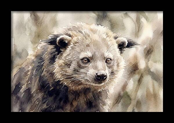 Binturong In Watercolor