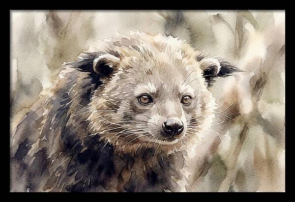 Binturong In Watercolor