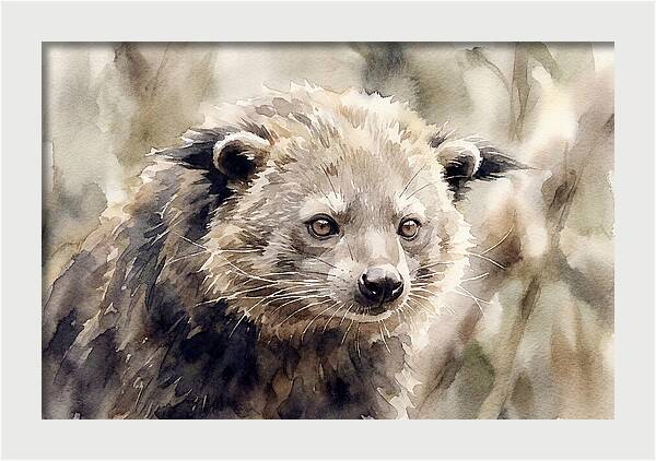 Binturong In Watercolor