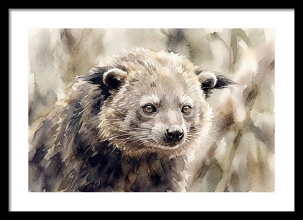 Binturong In Watercolor