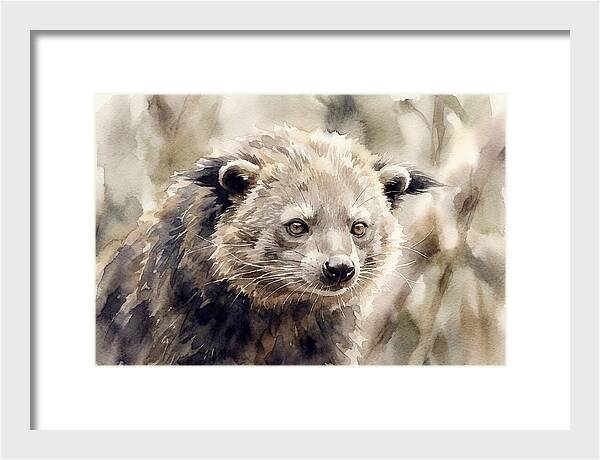 Binturong In Watercolor