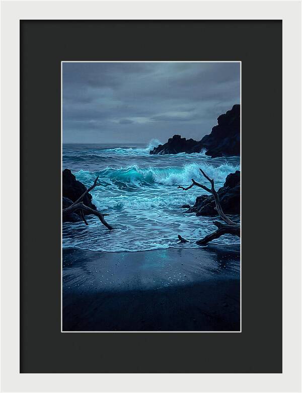Bioluminescent Waves Breaking