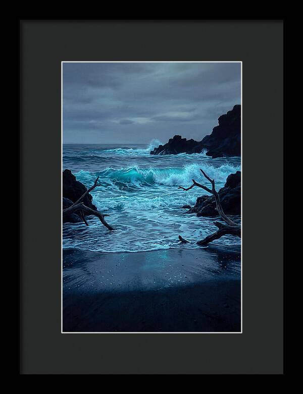 Bioluminescent Waves Breaking
