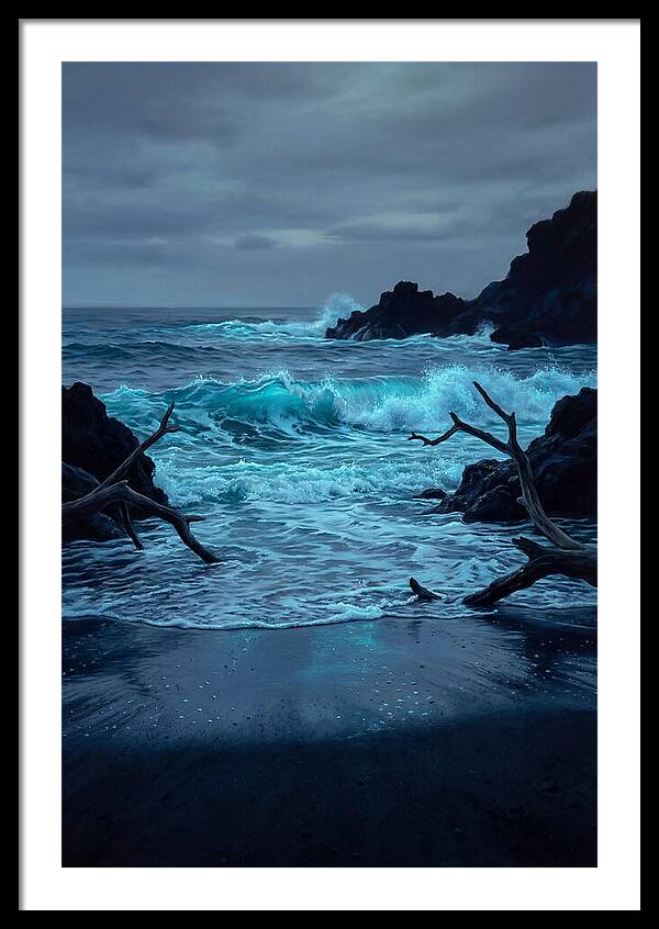 Bioluminescent Waves Breaking