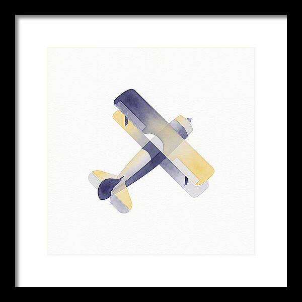Biplane In Watercolor Hues