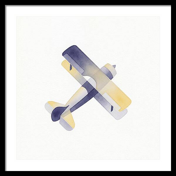 Biplane In Watercolor Hues
