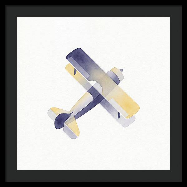 Biplane In Watercolor Hues