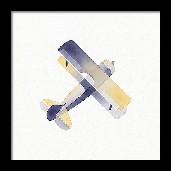 Biplane In Watercolor Hues