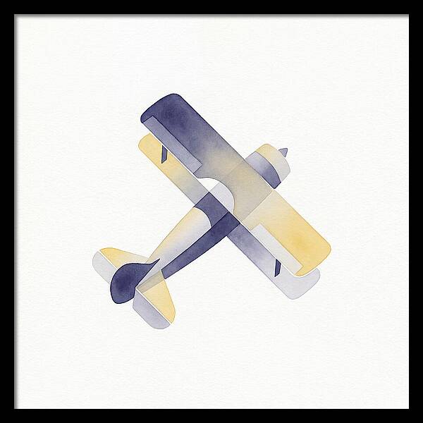 Biplane In Watercolor Hues
