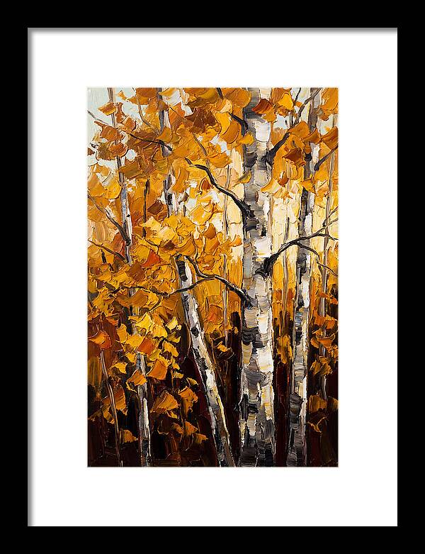 Birch Grove In Golden Autumn