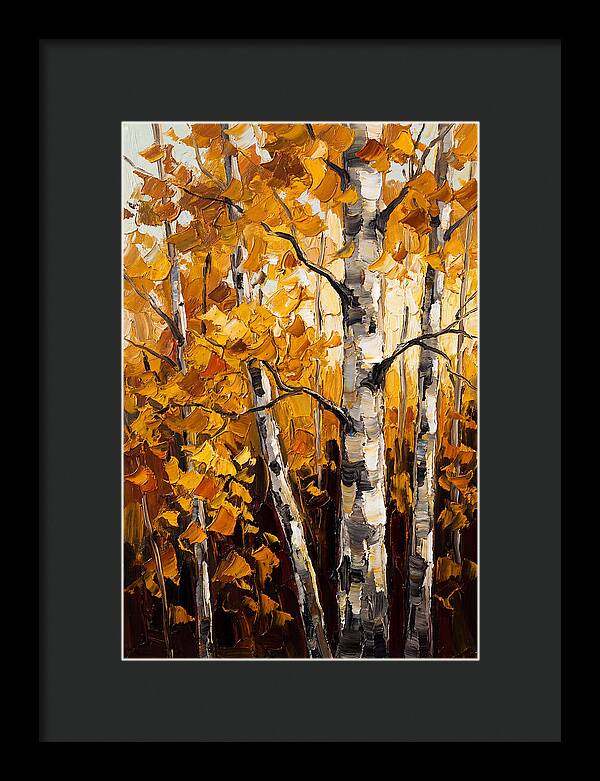 Birch Grove In Golden Autumn