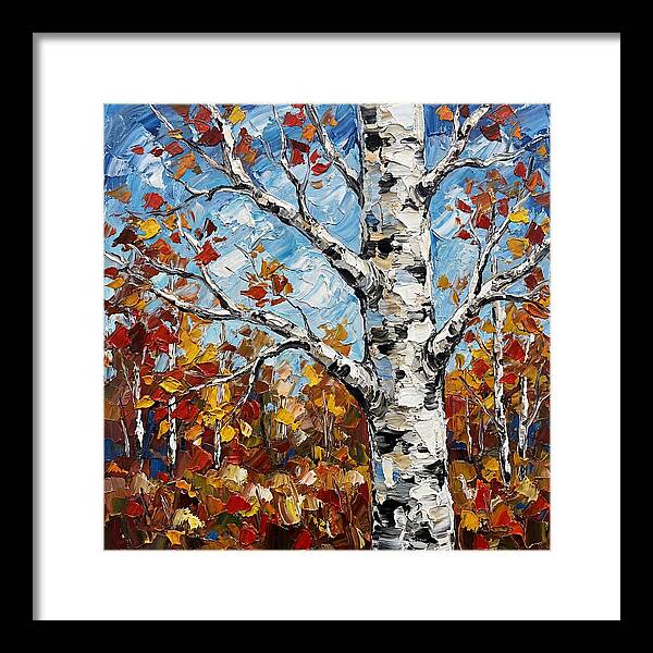 Birch Tree In Autumn Splendor