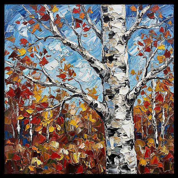 Birch Tree In Autumn Splendor