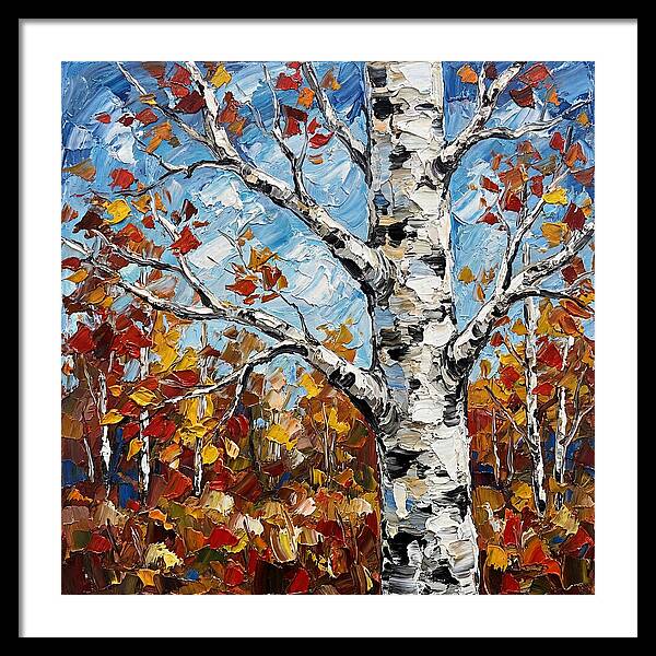 Birch Tree In Autumn Splendor