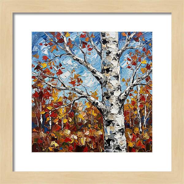 Birch Tree In Autumn Splendor