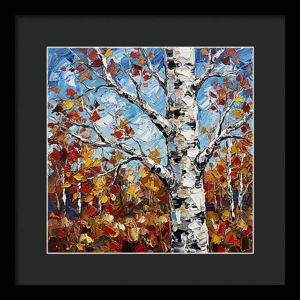 Birch Tree In Autumn Splendor