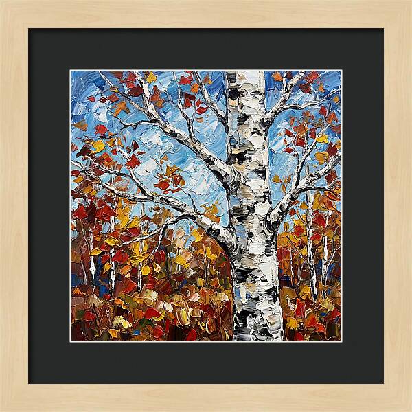Birch Tree In Autumn Splendor