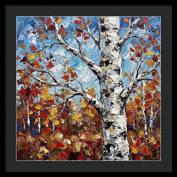 Birch Tree In Autumn Splendor