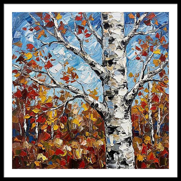 Birch Tree In Autumn Splendor