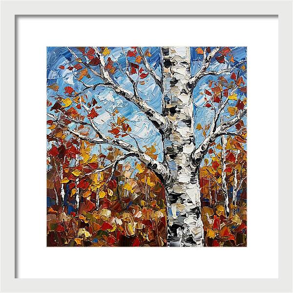 Birch Tree In Autumn Splendor