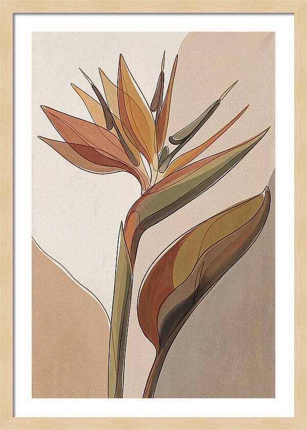 Bird Of Paradise Geometric