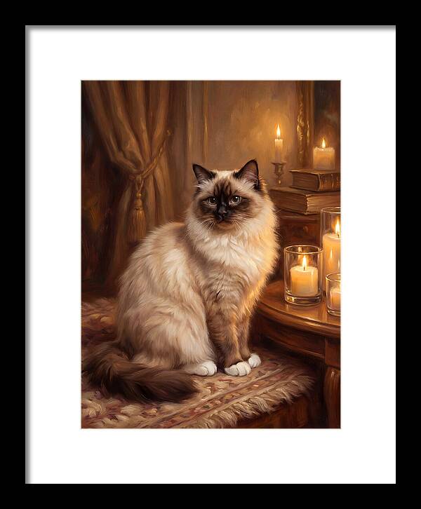 Birman Cat Portrait