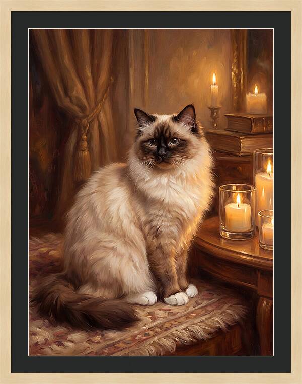 Birman Cat Portrait