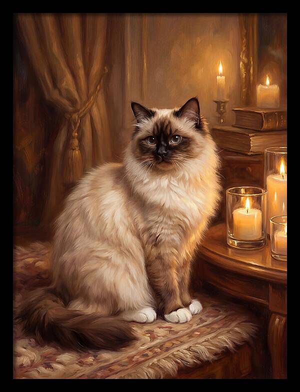 Birman Cat Portrait