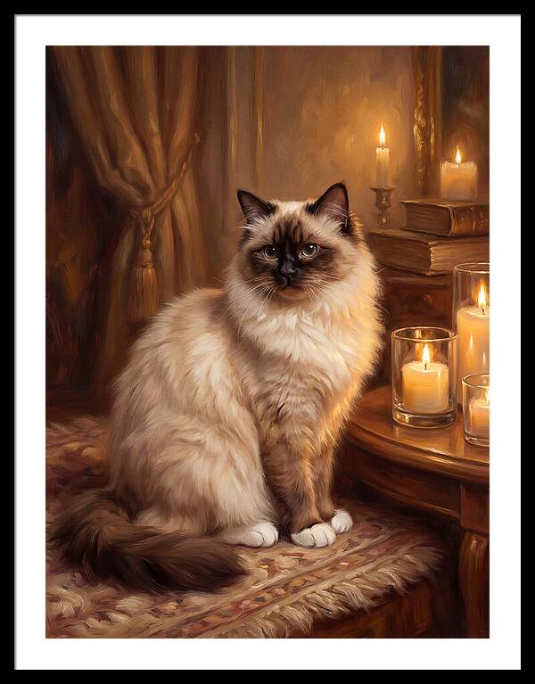 Birman Cat Portrait