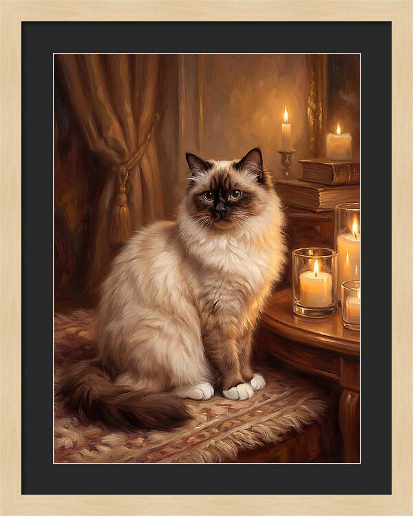 Birman Cat Portrait