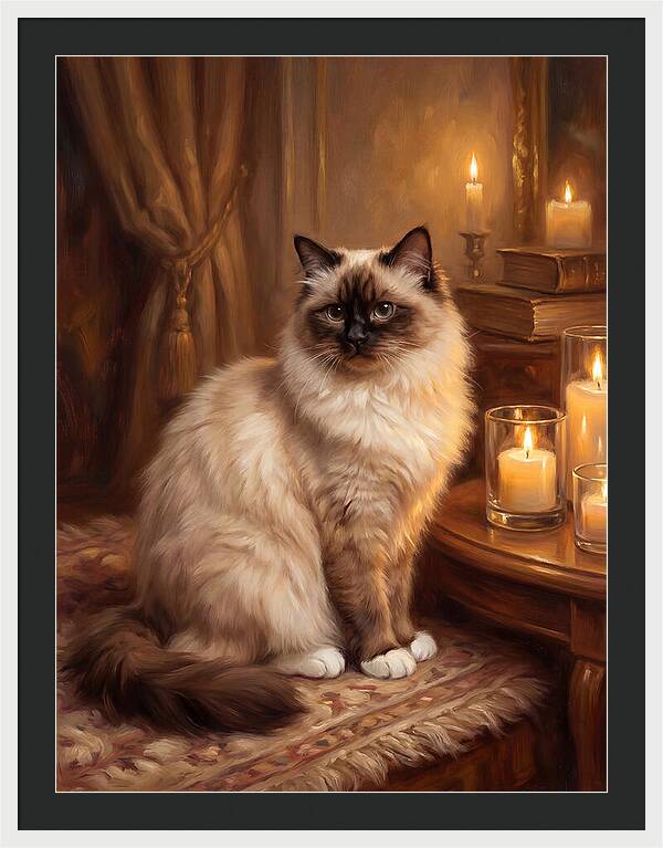 Birman Cat Portrait