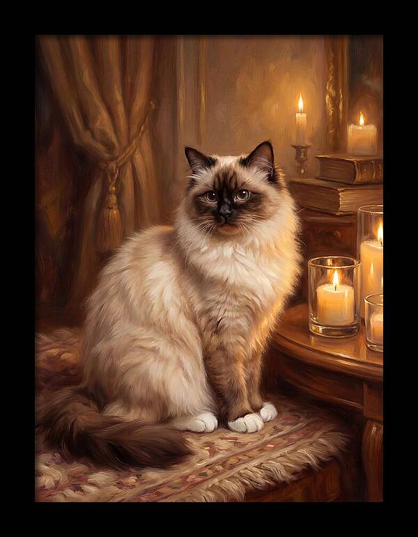 Birman Cat Portrait
